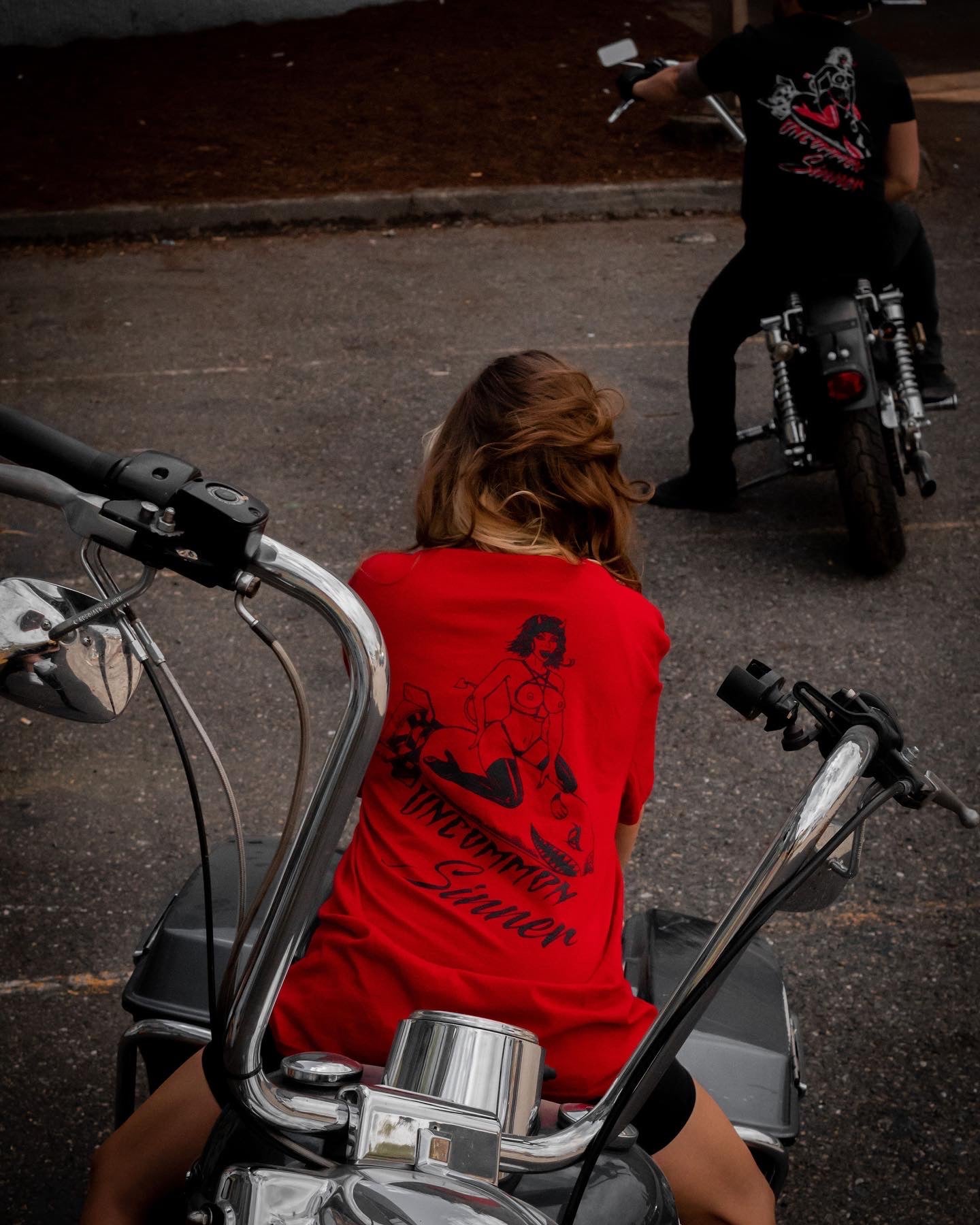 Mens short sleeve Bomber Girl